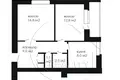 Mieszkanie 2 pokoi 53 m² Brześć, Białoruś