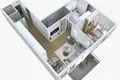 Mieszkanie 1 pokój 44 m² Zaljevo, Czarnogóra