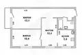 Wohnung 3 zimmer 51 m² Muchaviecki sielski Saviet, Belarus