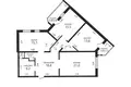 3 bedroom apartment 93 m² Minsk, Belarus