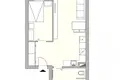 Appartement 2 chambres 44 m² Varsovie, Pologne