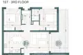 Penthouse z 2 sypialniami 90 m² Demos Agiou Athanasiou, Cypr