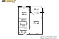 Wohnung 1 zimmer 39 m² Minsk, Belarus