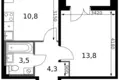Apartamento 1 habitación 35 m² Leninsky District, Rusia