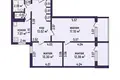 Mieszkanie 3 pokoi 72 m² Mińsk, Białoruś