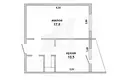 1 room apartment 37 m² Muchaviecki sielski Saviet, Belarus
