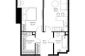 1 room apartment 49 m² Moscow, Russia