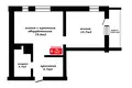2 room apartment 49 m² Kopishche, Belarus