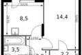 Appartement 1 chambre 34 m² Sapronovo, Russie
