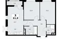 Apartamento 3 habitaciones 62 m² Kommunarka, Rusia