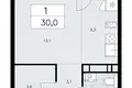 Wohnung 1 zimmer 30 m² Kommunarka, Russland