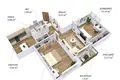 Квартира 3 комнаты 63 м² Таураге, Литва