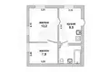 Mieszkanie 2 pokoi 35 m² Brześć, Białoruś