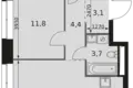 Apartamento 3 habitaciones 69 m² Moscú, Rusia