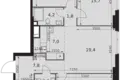 Квартира 4 комнаты 91 м² Москва, Россия