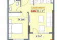 Wohnung 2 zimmer 39 m² Batumi, Georgien