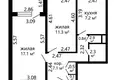 2 bedroom apartment 47 m² Minsk, Belarus