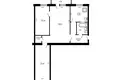 Mieszkanie 3 pokoi 56 m² Mińsk, Białoruś