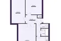 3 room apartment 67 m² Lyuban, Belarus