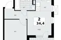 Квартира 2 комнаты 34 м² район Коммунарка, Россия