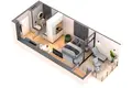 Wohnung 1 zimmer 32 m² Batumi, Georgien