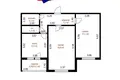 2 room apartment 60 m² Minsk, Belarus