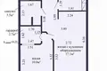 Wohnung 2 zimmer 43 m² Minsk, Belarus