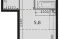 Студия 1 комната 27 м² Москва, Россия