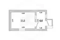 Maison 16 m² Matykalski sielski Saviet, Bélarus