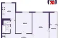 2 room apartment 54 m² Minsk, Belarus