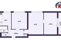 3 room apartment 60 m² Salihorsk, Belarus