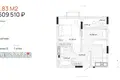 Квартира 1 комната 40 м² Калининград, Россия