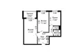 2 bedroom apartment 49 m² Minsk, Belarus