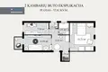2 room apartment 53 m² Domeikava, Lithuania