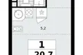 Квартира 1 комната 21 м² район Коммунарка, Россия