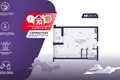 Wohnung 1 zimmer 49 m² Minsk, Belarus