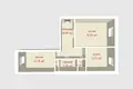Wohnung 2 zimmer 56 m² Minsk, Belarus