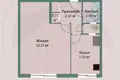 1 room apartment 35 m² Barysaw, Belarus