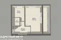 1 room apartment 37 m² Minsk, Belarus
