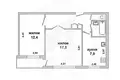 Квартира 2 комнаты 51 м² Брест, Беларусь