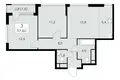 Wohnung 3 zimmer 58 m² Moskau, Russland