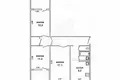 Apartamento 3 habitaciones 69 m² Muchaviecki sielski Saviet, Belarús