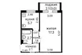 1 bedroom apartment 30 m² Minsk, Belarus
