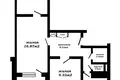 3 room apartment 63 m² Minsk, Belarus