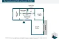 Apartamento 2 habitaciones 51 m² Lodz, Polonia