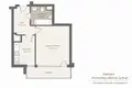 1 room apartment 35 m² Warsaw, Poland