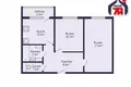 2 room apartment 52 m² Balsavik, Belarus
