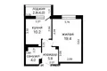 Appartement 1 chambre 39 m² Minsk, Bélarus