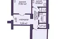 Wohnung 2 zimmer 57 m² Minsk, Belarus