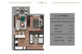 1 bedroom apartment 36 m² Mediterranean Region, Turkey